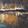 Świetlisty brzeg, olej na płycie, 38cm x 51cm, 2010r. [RK33]